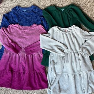 4 Cat & Jack dresses with pockets! 7-8